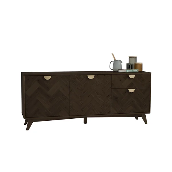 1054954-a Loftus Sideboard Malaysian Oak MDF Oak Veneer 1001 Smoked Oak