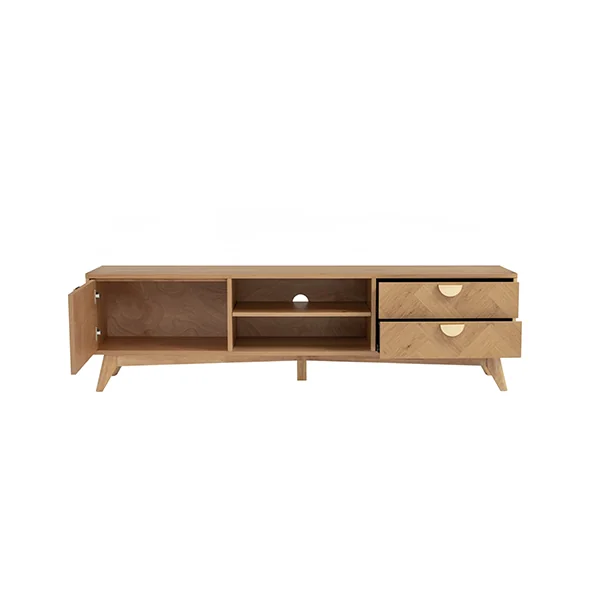 Loftus TV Cabinet Malaysian Oak MDF Oak Veneer 102/112 Natural/Oak