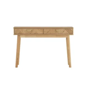 Loftus Console Table Malaysian Oak MDF Oak Veneer 102/112 Natural/Oak