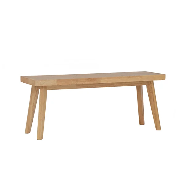 1054961-a Loftus Bench Malaysian Oak MDF Oak Veneer 102/112 Natural/Oak 2seater