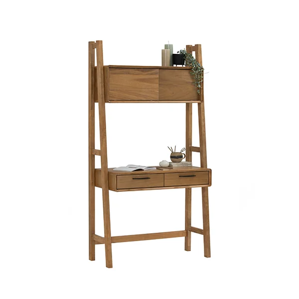 Toronto Wall Desk Malaysian Oak MDF Acacia Veneer 1802 Light Tennessee Walnut