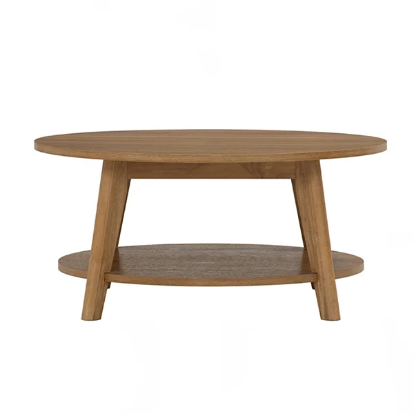 Toronto Round Coffee Table MO MDF Acacia Veneer 1802 Light Tennessee Walnut