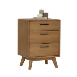 Toronto Side Table MO MDF Acacia Veneer 1802 Light Tennessee Walnut 3Drawer