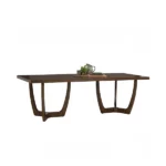 Varnel Rectangular Dining Table MDF Mindy Veneer Malaysia Oak 109/113 Cocoa/Walnut 8seater