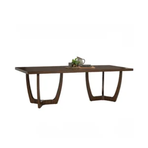 Varnel Rectangular Dining Table MDF Mindy Veneer Malaysia Oak 109/113 Cocoa/Walnut 8seater