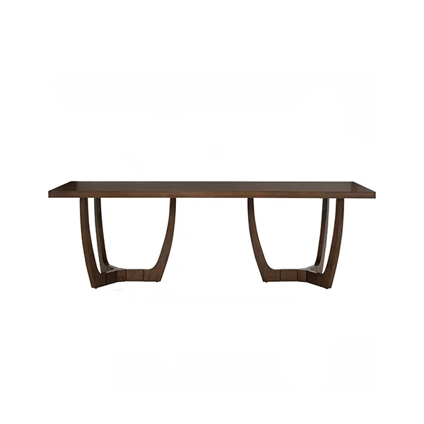 Varnel Rectangular Dining Table MDF Mindy Veneer Malaysia Oak 109/113 Cocoa/Walnut 8seater