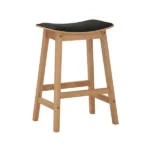 Gita Dining Counter Stool Malaysian Oak 102 Natural/Espresso Vinyl