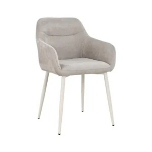 Cordia Dining Armchair Metal 812/80030 Silk Grey/Beige Mirea Fabric