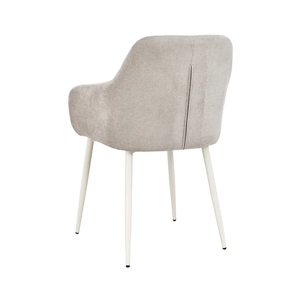 Cordia Dining Armchair Metal 812/80030 Silk Grey/Beige Mirea Fabric