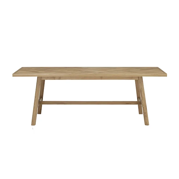 Merton Rectangular Dining Table Malaysian Oak/Veneer 1810 Natural Oak 8seater