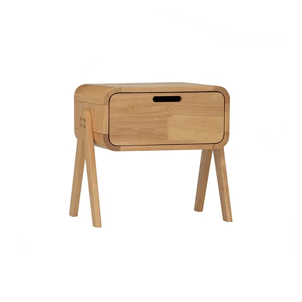 Angus Bedside Table 102 Natural 1drawer