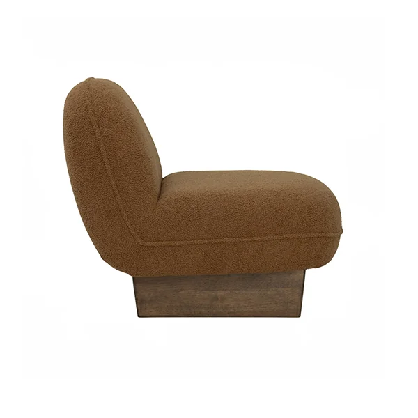 Bentle Lounge Chair 109/3784 Cocoa Leg Caramel Fabric